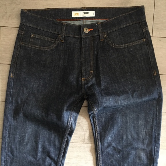 PREOWNED LEE MENS JEANS L231 SLIM FIT TAPPED LEG W33”x30”L LIKE NEW - Picture 2 of 11